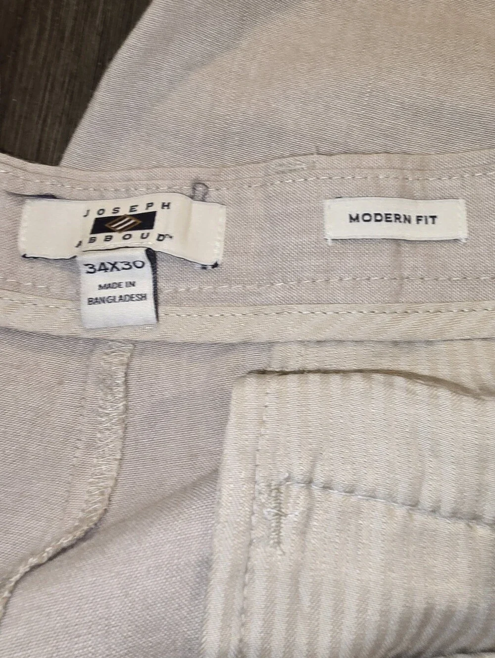 Joseph Abound Sz. 34x30 Mens Tan Linnen Pants